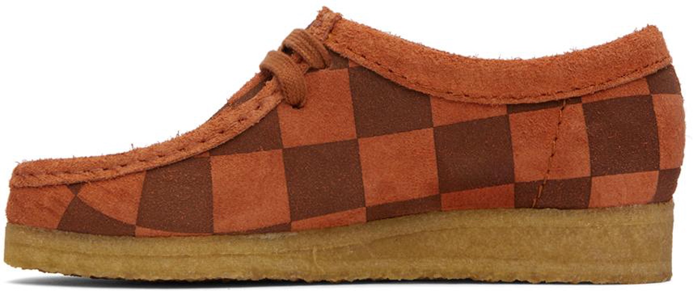 Orange Wallabee Derbys