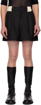 SSENSE Exclusive Black & Beige Sepoy Shorts