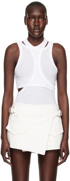 White Modular Tank Top