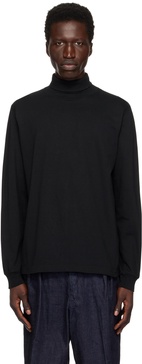 Black Pima Cotton Turtleneck