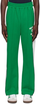 Green Paneled Track Pants