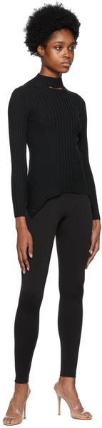 Black Asymmetric Sweater