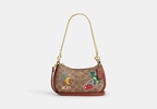 Teri Mini Crossbody Bag In Signature Canvas With Sticker Print