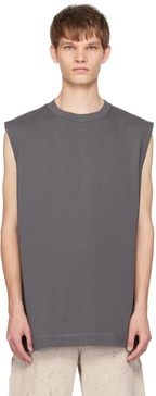 Gray Crewneck Tank Top