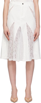 White Anita Midi Skirt