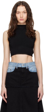 Black Scallop Trim Camisole