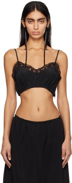 Black Gathered Bralette