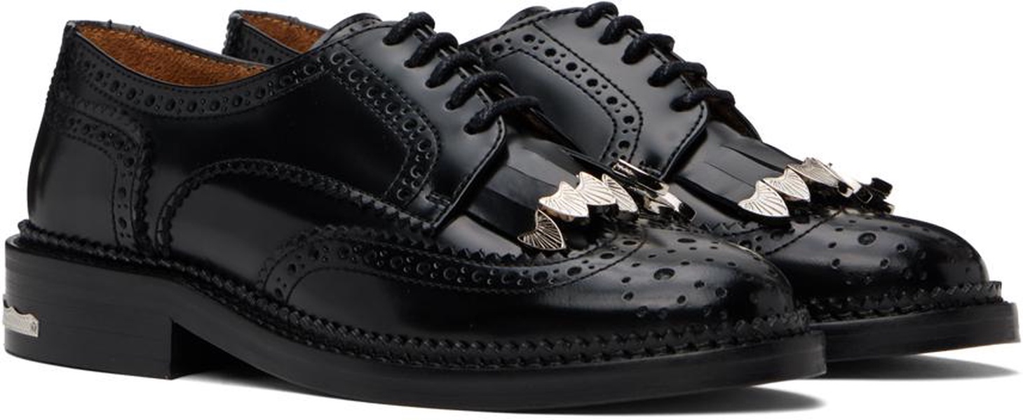 Black Fringed Oxfords