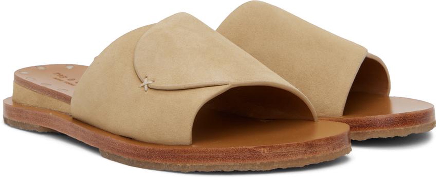 Beige Beau Slides