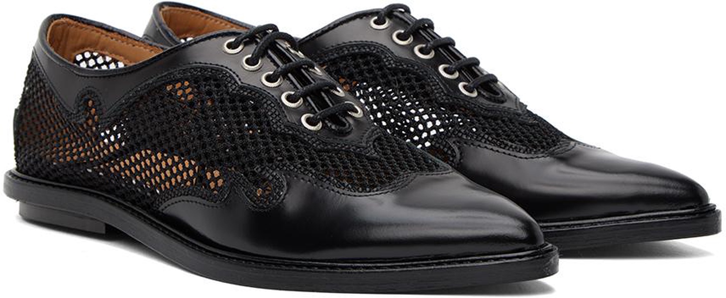 Black Lace-Up Oxfords