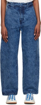 Blue Drush Oversized Jeans