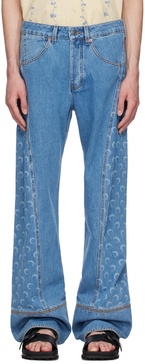 Blue Moon Laser Curved Jeans