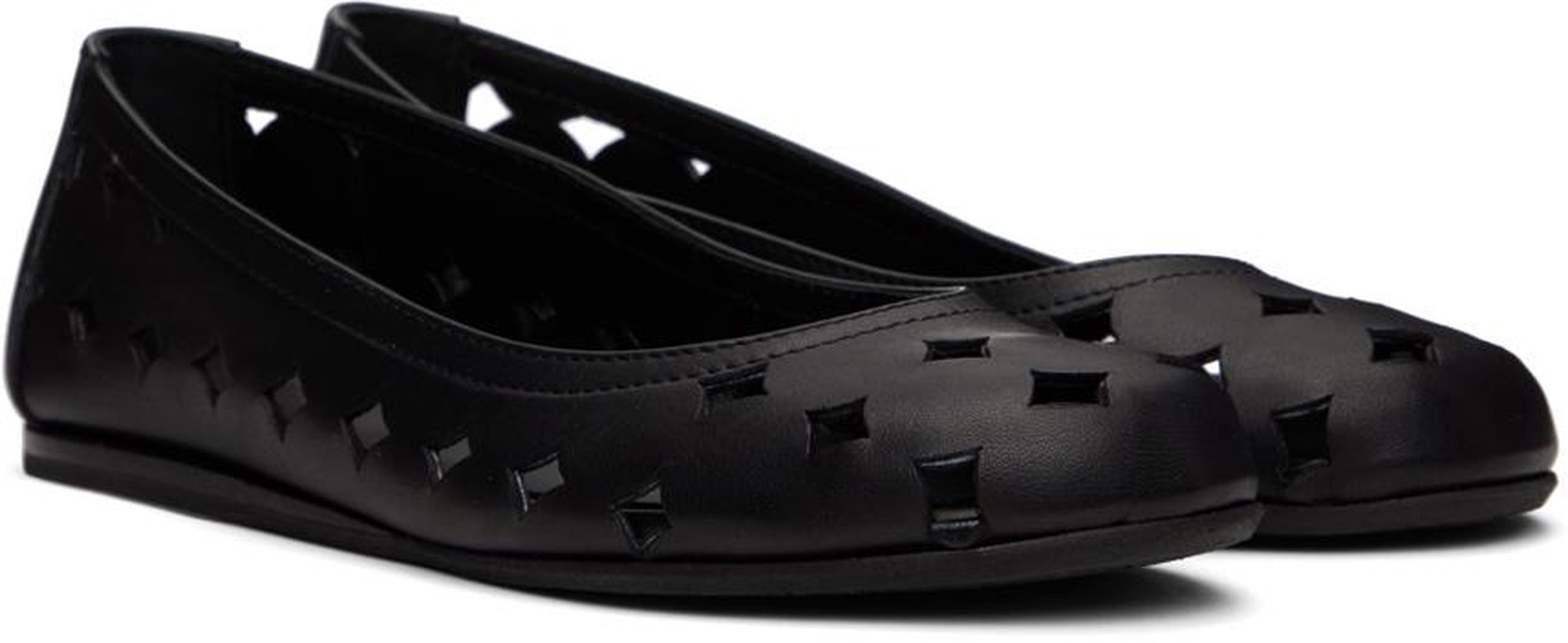 Black Cyclopes Ballerina Flats