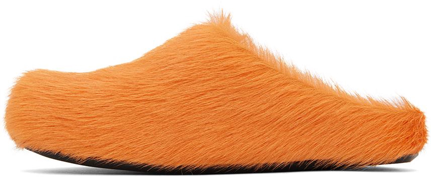 Orange Fussbett Sabot Slip-On Loafers