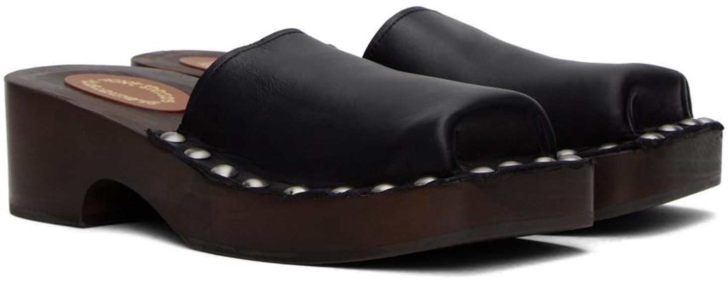 Black Studded Clogs