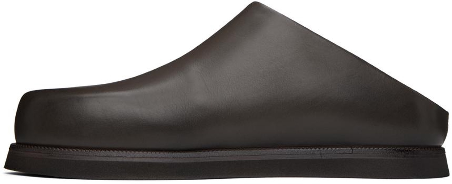 SSENSE Exclusive Brown Sabot Loafers