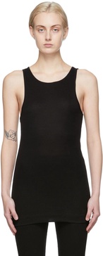 Black Amieeh Racer Tank Top