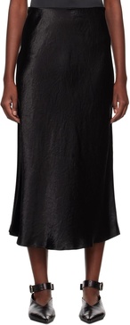 Leisure Alessio satin midi skirt