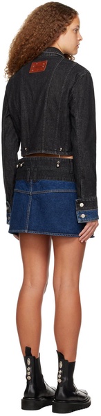 Black & Blue 3-Way Denim Minidress