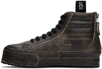 Black Rogue Distressed Sneakers