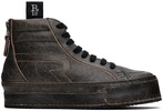 Black Rogue Distressed Sneakers