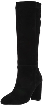 Chinese Laundry Women's KRAFTY Knee High Boot, Black Suede, 6 M US