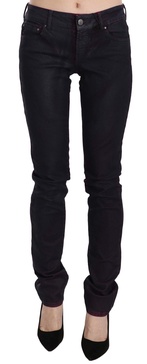 Just Cavalli Cotton Low Waist Skinny Denim Pants