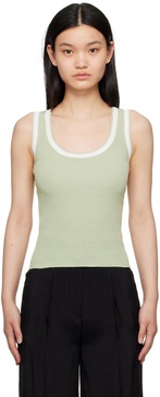 Green Scoop Neck Tank Top