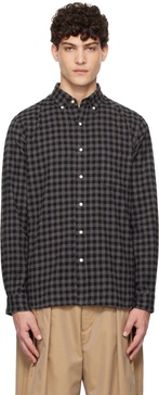 Gray B.D. Gingham Check Shaggy Shirt