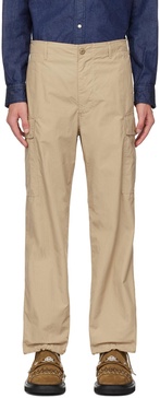 Beige Military Cargo Pants