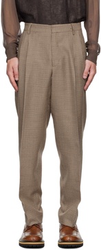 Brown Houndstooth Trousers