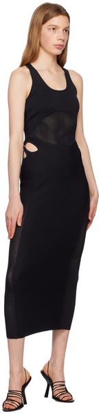 Black Sport Midi Dress