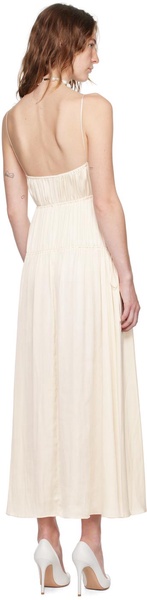 Beige Delphi Midi Dress