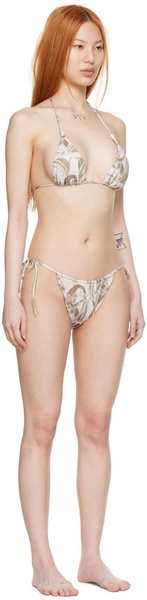 SSENSE Exclusive Brown Nylon Bikini Set