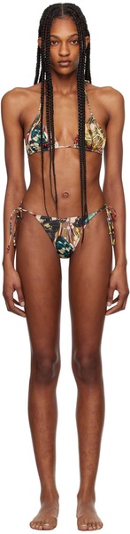 Yellow & Beige 'The Butterfly' Bikini