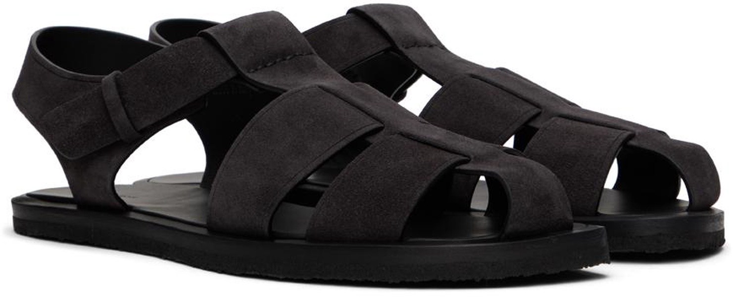 Black Fisherman Sandals