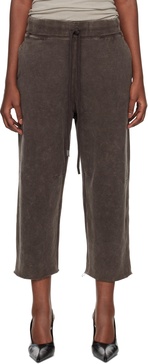 Brown Articulated Knee Sweatpants