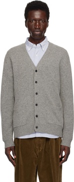 Gray Elbow Patch 7G Cardigan