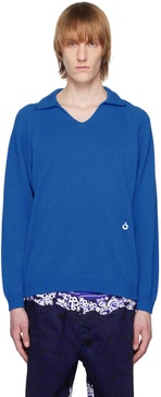 Blue Skipper Neck Sweater