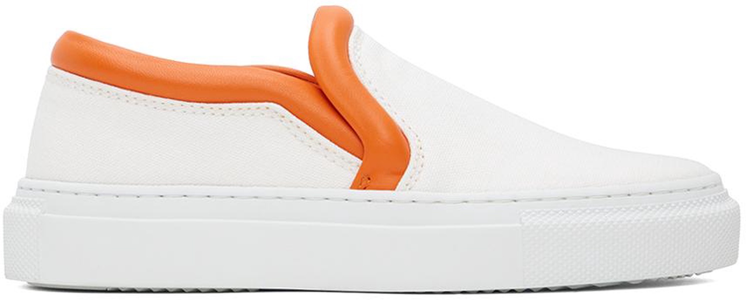 White Bumper-Tube Sneakers