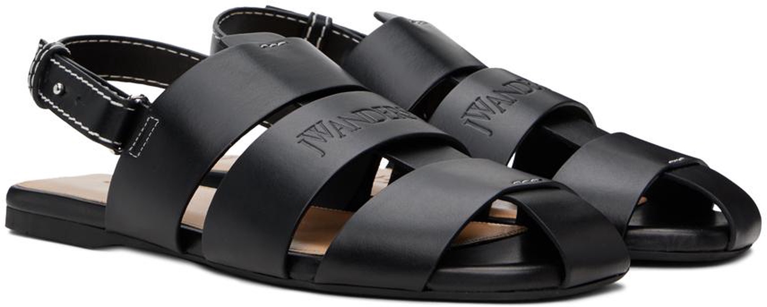 Black Fisherman Sandals