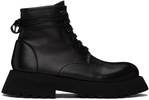 Black Micarro Lace-Up Ankle Boots