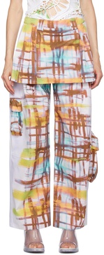 Multicolor Lawn Skirt Cargo Pants