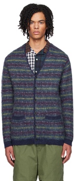 Navy Fair Isle Cardigan