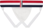 White Stripes Jock Strap