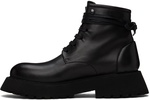 Black Micarro Lace-Up Ankle Boots