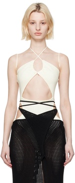 Off-White Sleeveless Bodysuit