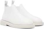 White Gomme Gommello Chelsea Boots