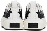 White & Black Stars Court Low Sneakers