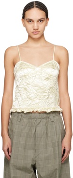 Off-White Crinkled Camisole